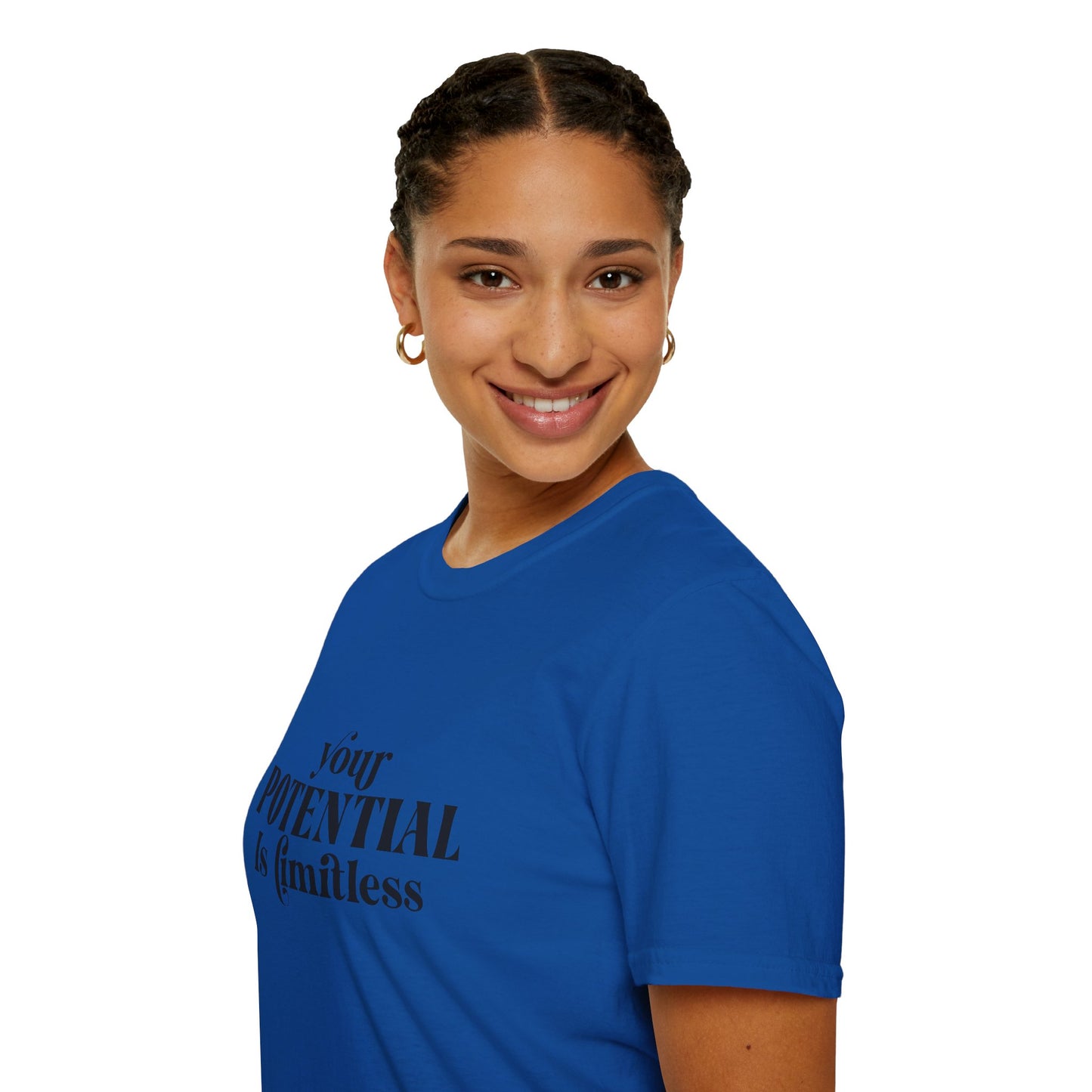 Your Potential Is Limitless Unisex Softstyle T-Shirt | Motivational Shirt | Inspirational Tee | Empowerment Gift | Positive Affirmation Clothing