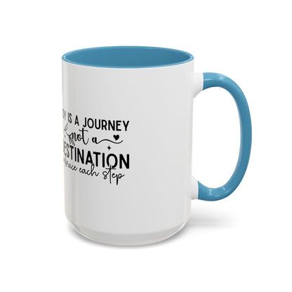 Joy Is a Journey Coffee Mug | Inspirational Accent Mug 11oz 15oz | Motivational Ceramic Cup | Self Care Gift | Mindfulness Mug | Wellness Gift