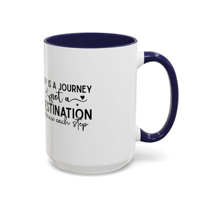 Joy Is a Journey Coffee Mug | Inspirational Accent Mug 11oz 15oz | Motivational Ceramic Cup | Self Care Gift | Mindfulness Mug | Wellness Gift