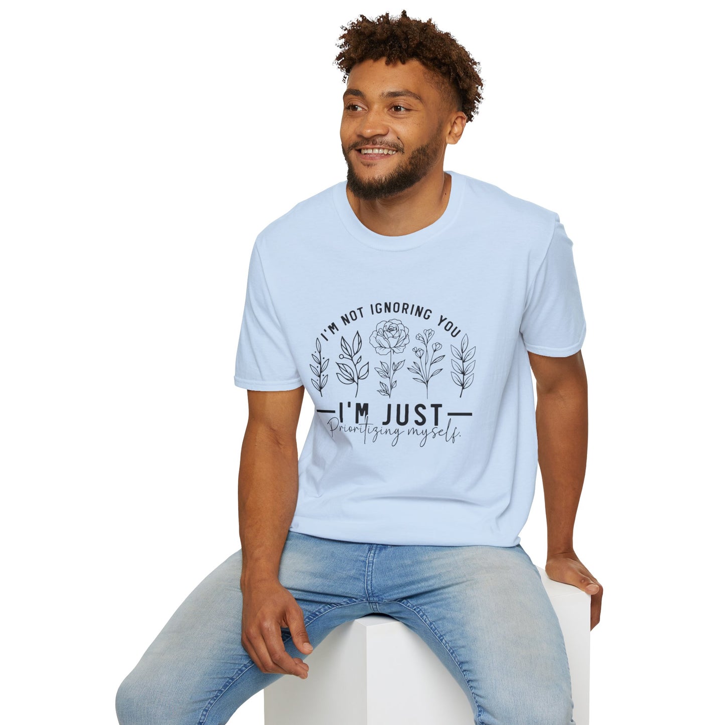 I'm Not Ignoring You I'm Just Overstimulated T-Shirt | Floral Graphic Tee | Neurodivergent Shirt | Introvert Gift | Sensory Overload Tee | Mental Health Shirt