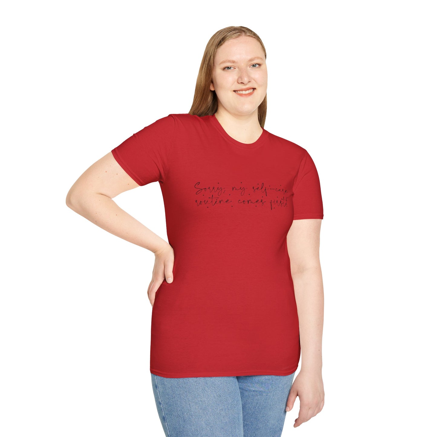 Saving My Sanity Starting My Joy Script T-Shirt | Minimal Inspirational Tee | Mental Health Shirt | Self Care Gift | Wellness Apparel | Recovery Tee